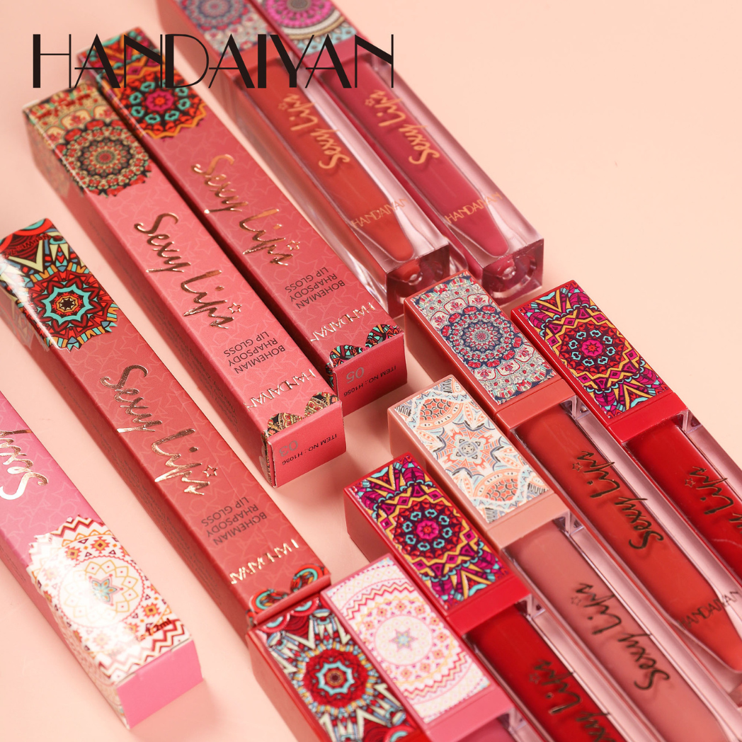 Handaiyan 6 piece Bohemian Rhapsody Lip Gloss Set