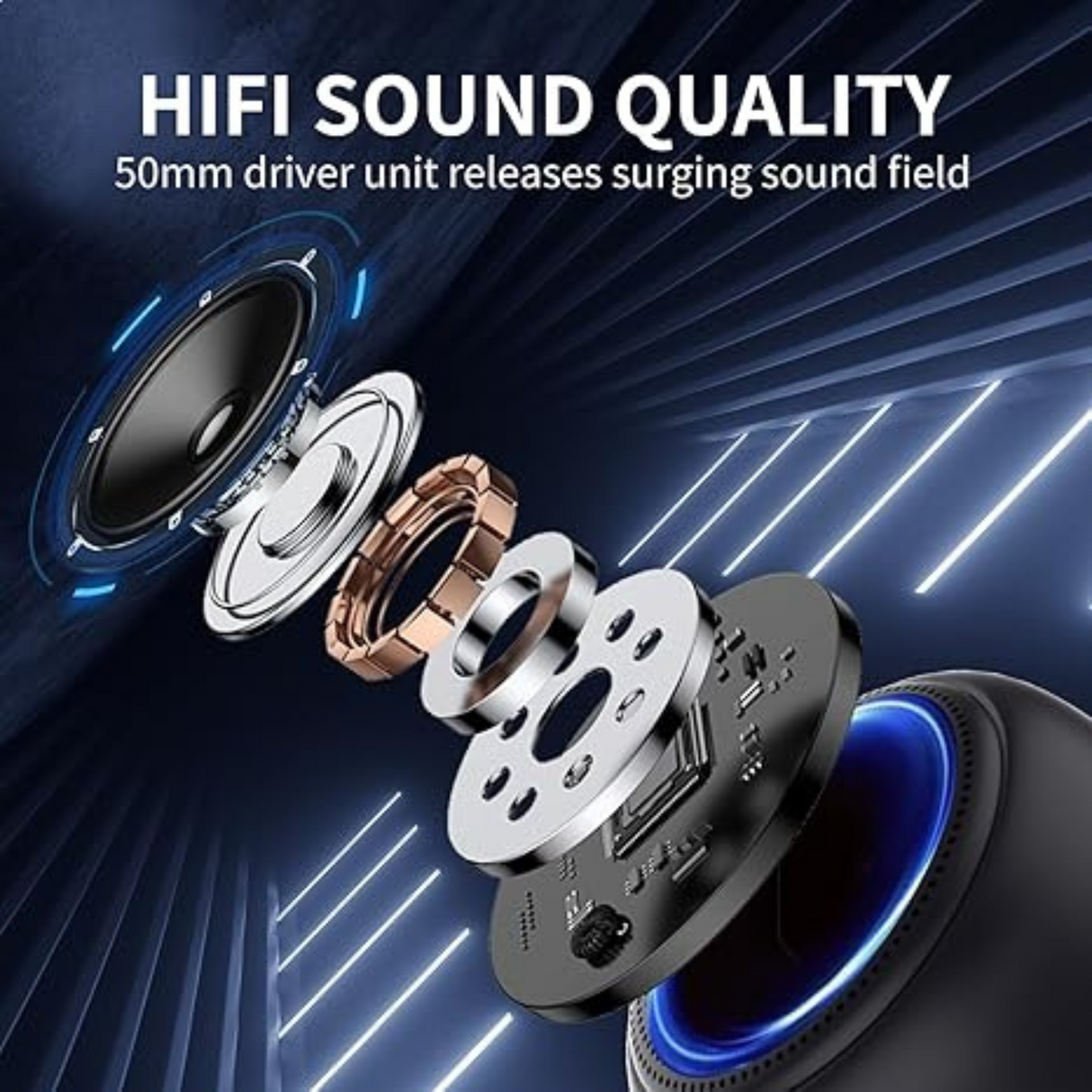 IPX7 Waterproof Wireless Bluetooth Speaker with HD Sound