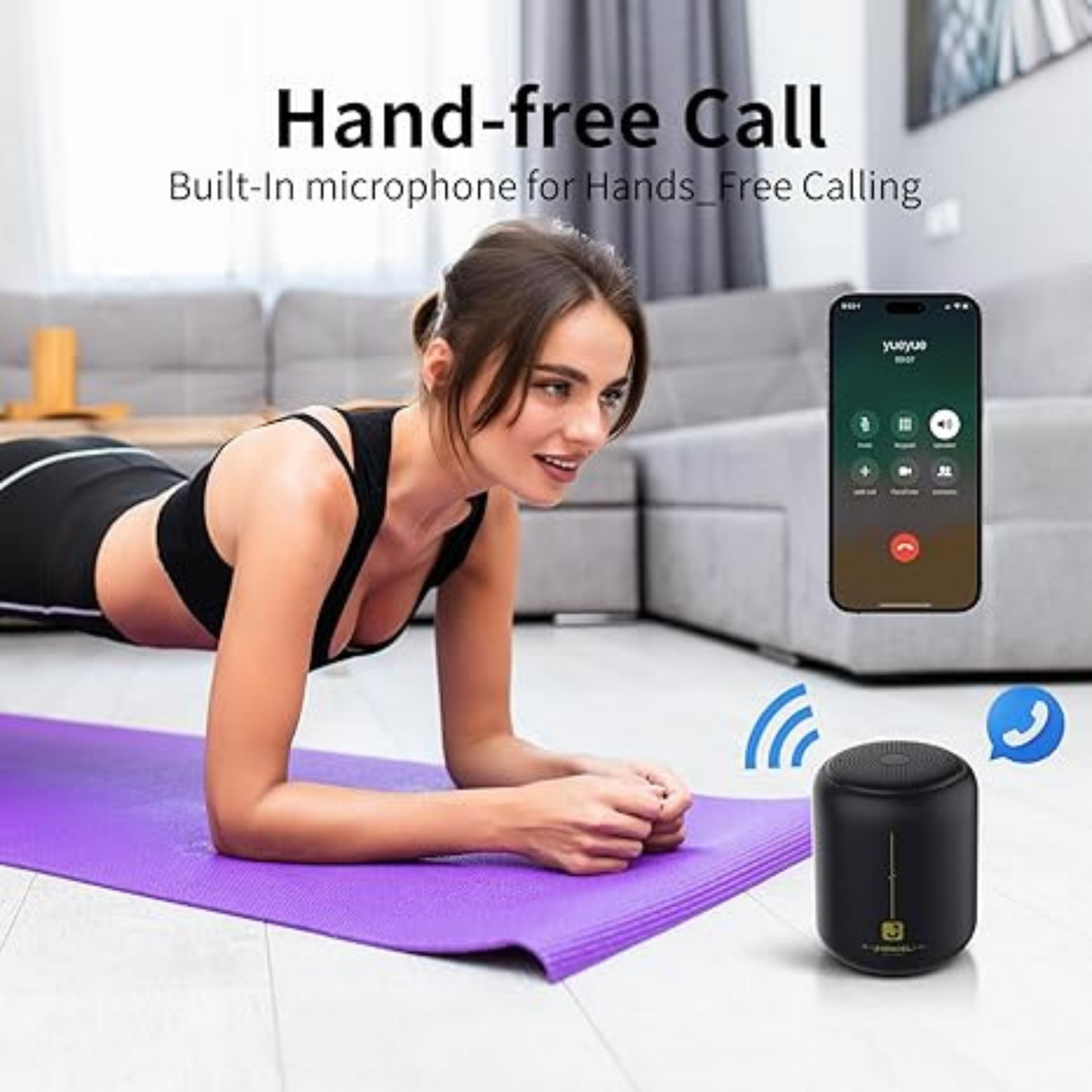 IPX7 Waterproof Wireless Bluetooth Speaker with HD Sound