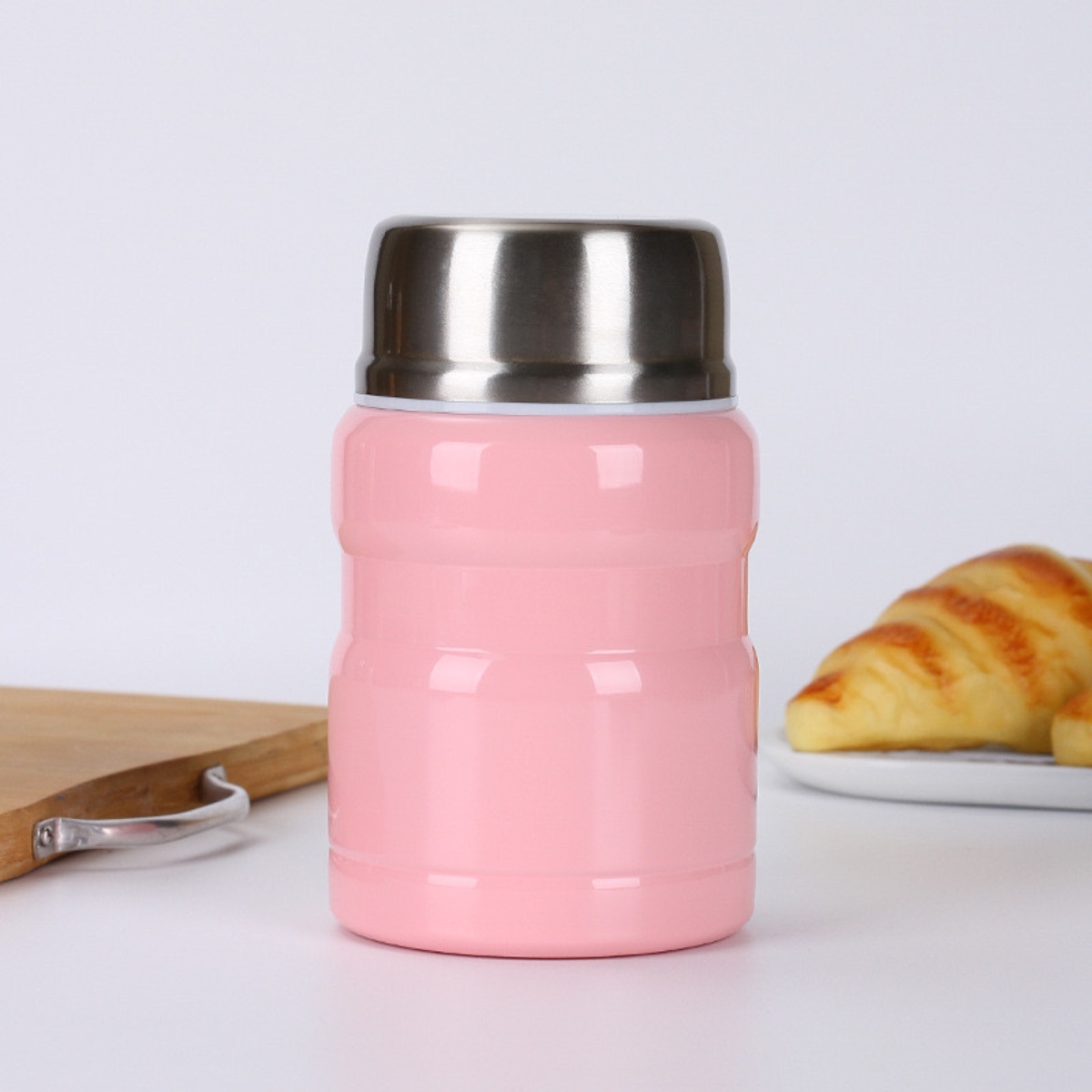 Insulated Food Jar Container Stainless Steel with Spoon 750ml