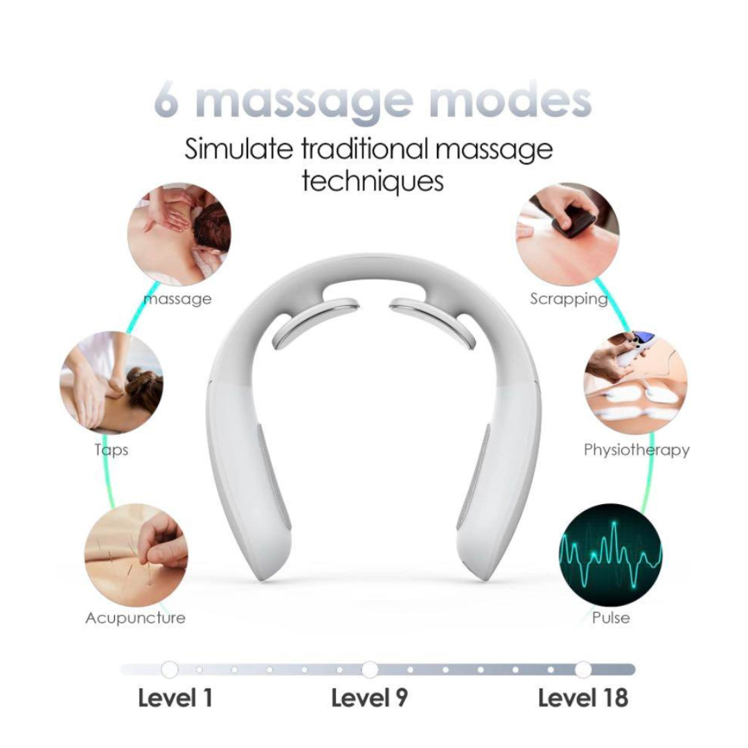 Intelligent Cervical Vertebra Massager With Pad (Neck Massager)