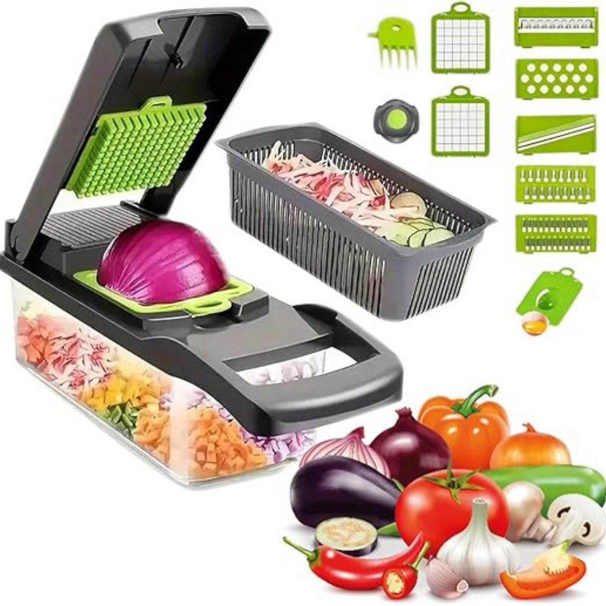 Kitchen Ideas 16 Pieces Veggie Slicer