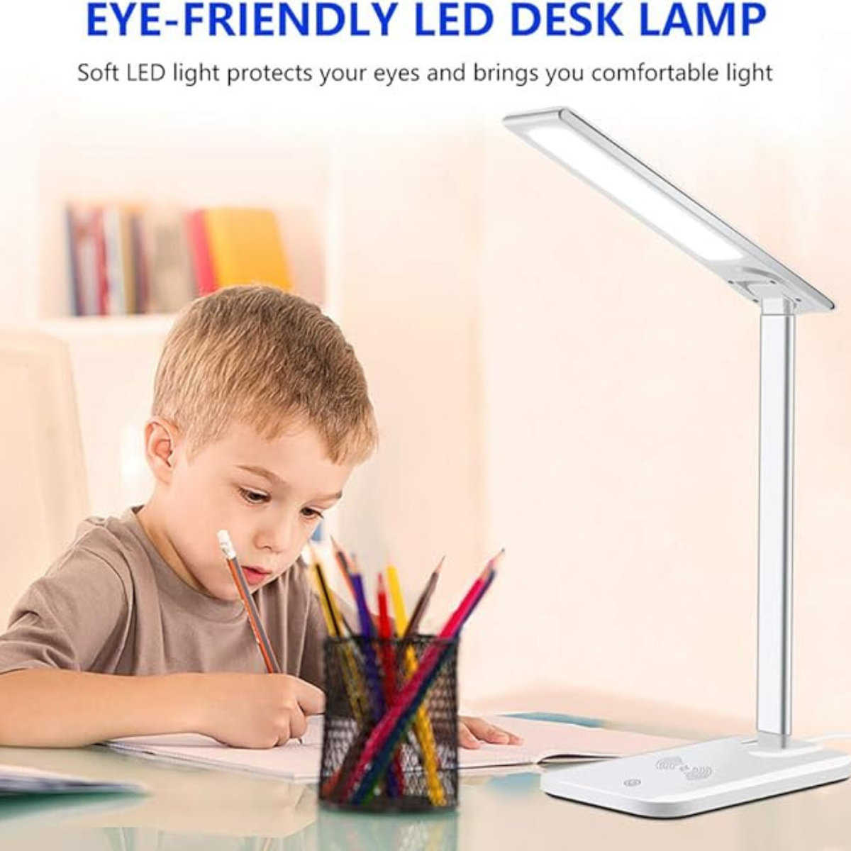 LED Touch Lamp with Wireless Charger