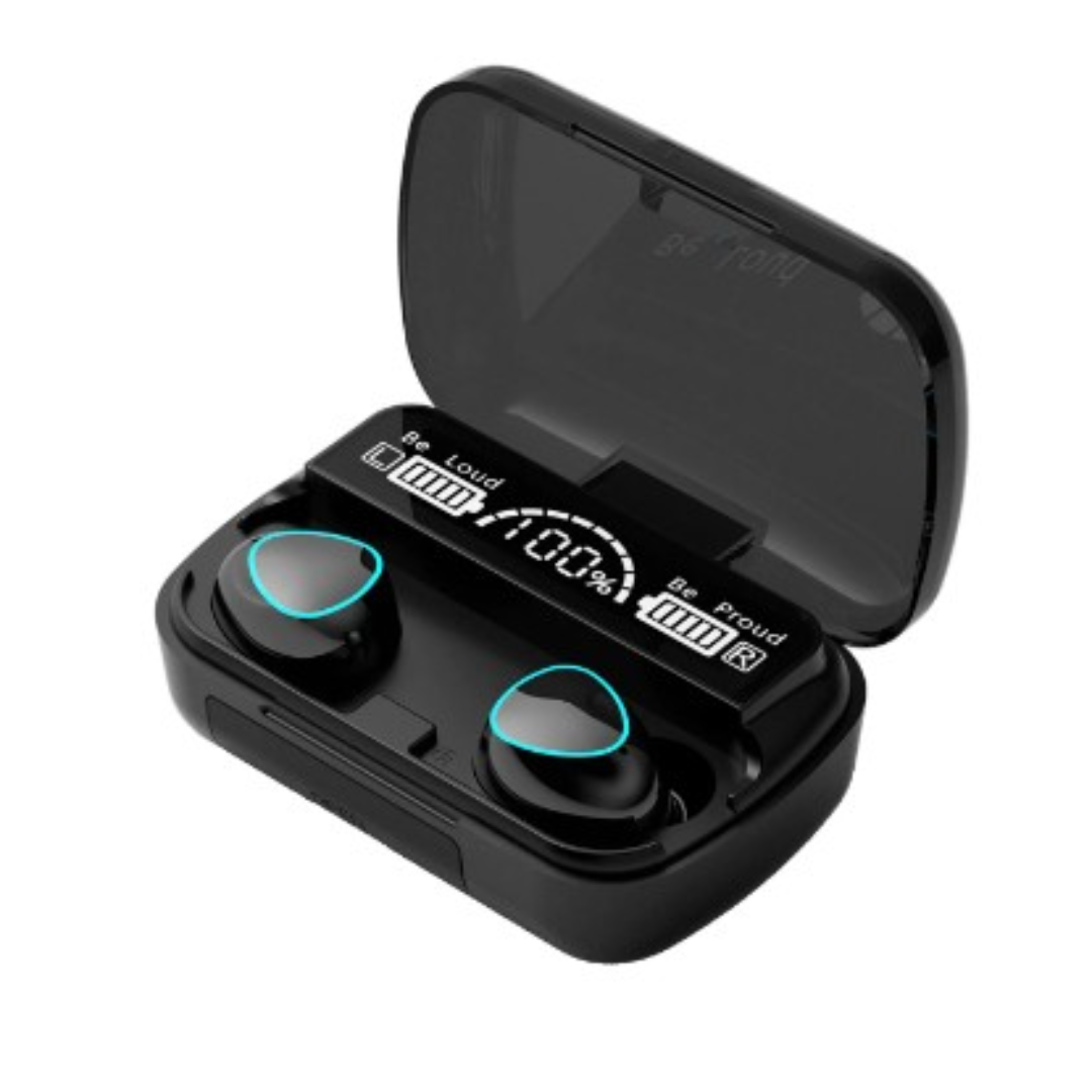 M10 Wireless Mini Earbuds IPX7 Waterproof LED Display