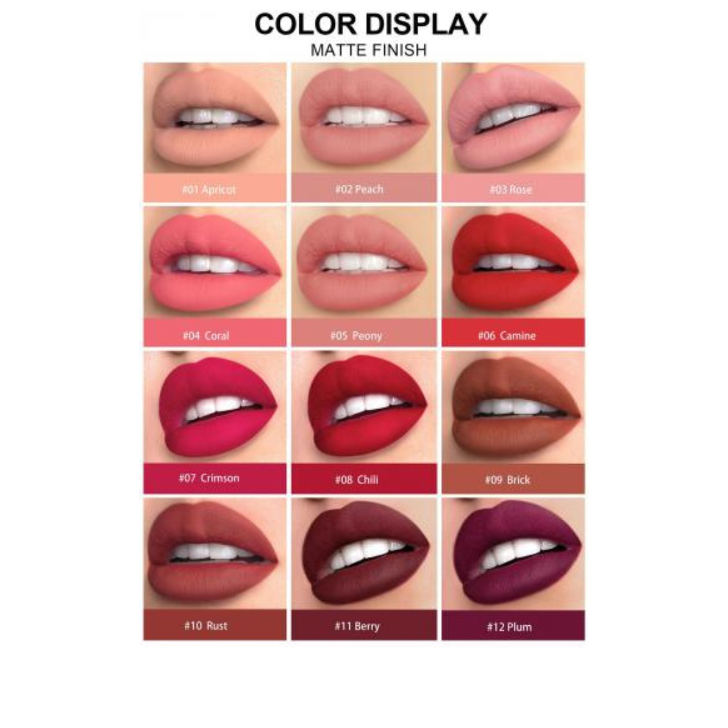 Handaiyan Matte Lip Crayon 12 Colors Pack