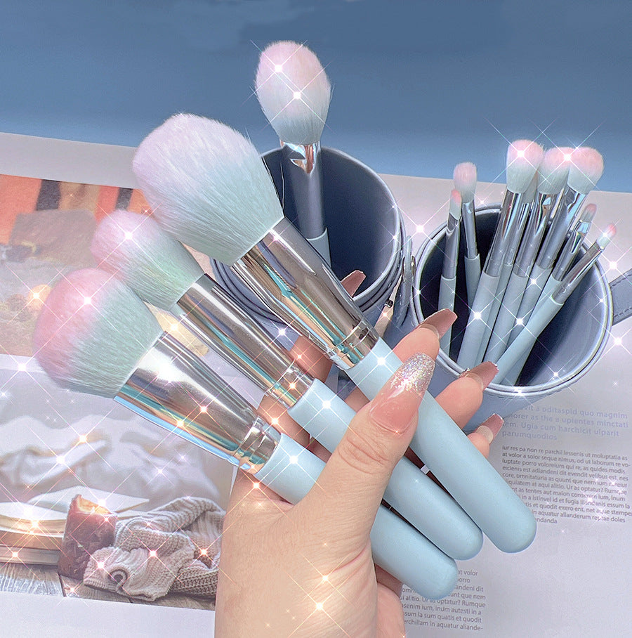 11 Piece Makeup Brush Set With Storage Bucket