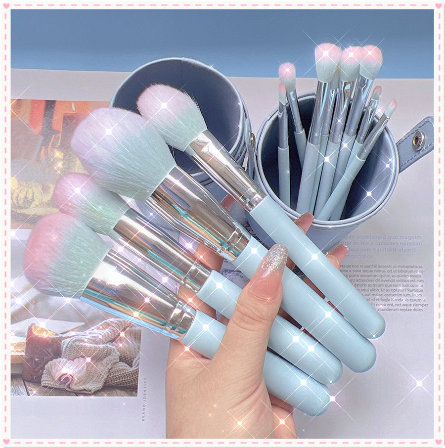 11 Piece Makeup Brush Set With Storage Bucket