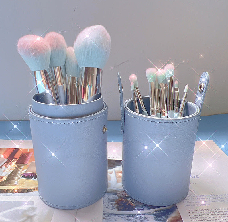 11 Piece Makeup Brush Set With Storage Bucket