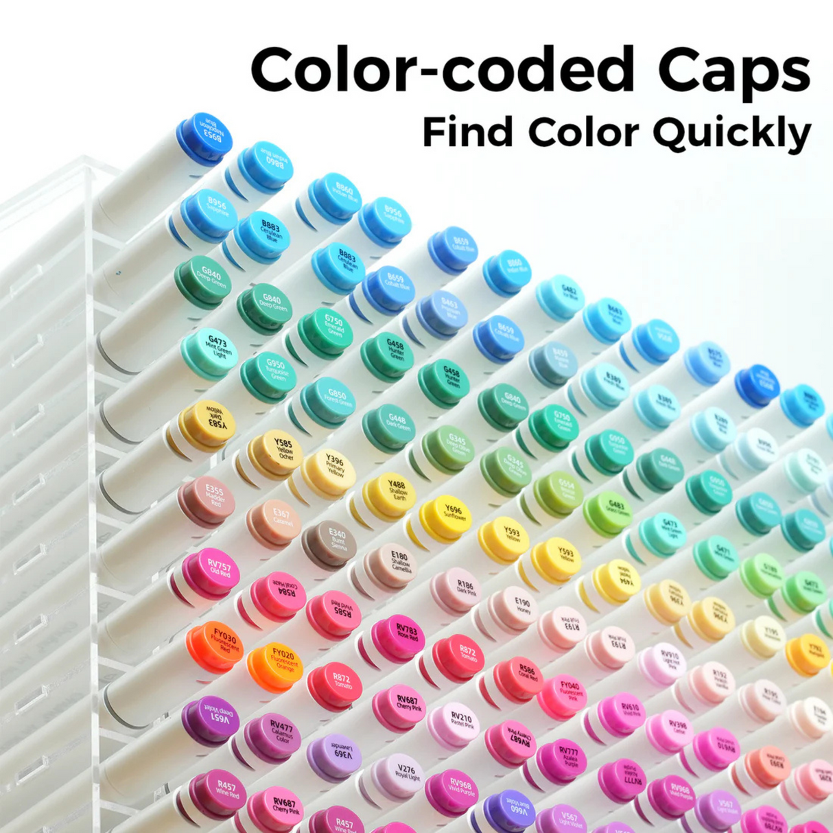 Ohuhu Oahu 160 Colors Dual Tips Alcohol Art Markers Fine & Chisel