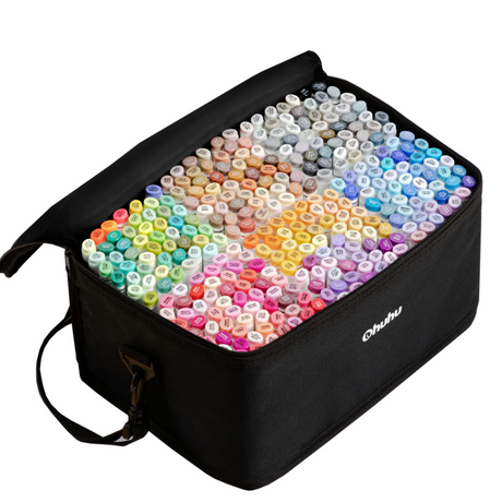 Ohuhu Oahu 320 Colors Dual Tips Alcohol Art Markers Fine & Chisel
