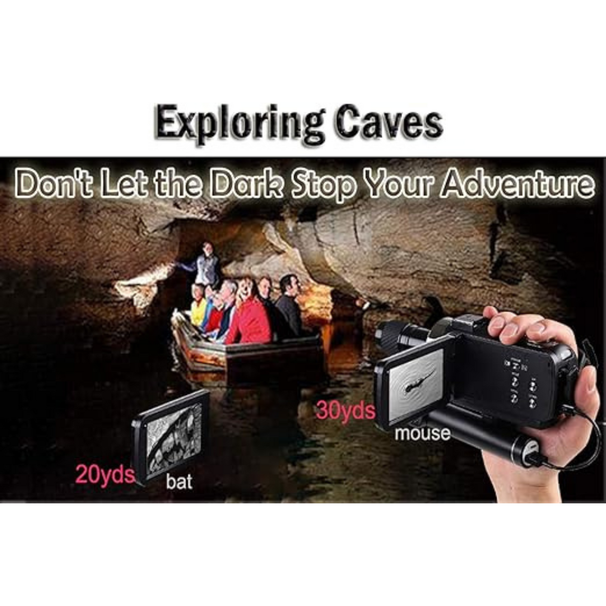 OsxoBear Video Camera Night Vision Camcorder with Mini Monocular