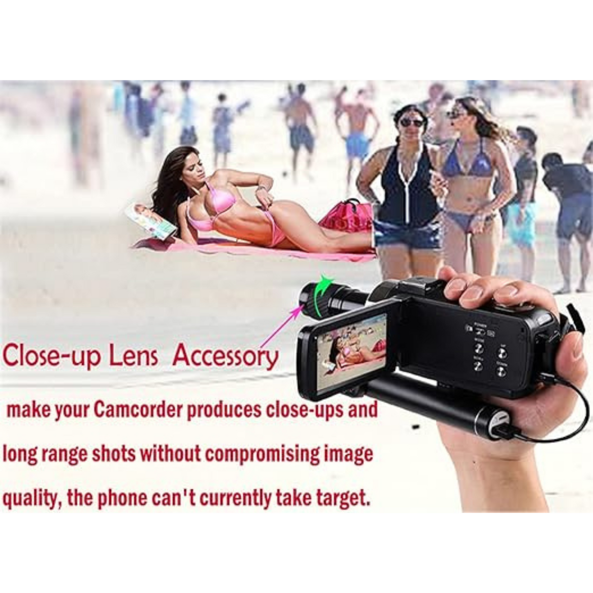 OsxoBear Video Camera Night Vision Camcorder with Mini Monocular