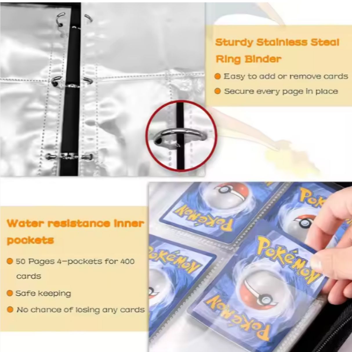 Pokemon 4-Pocket Trading Card Binder