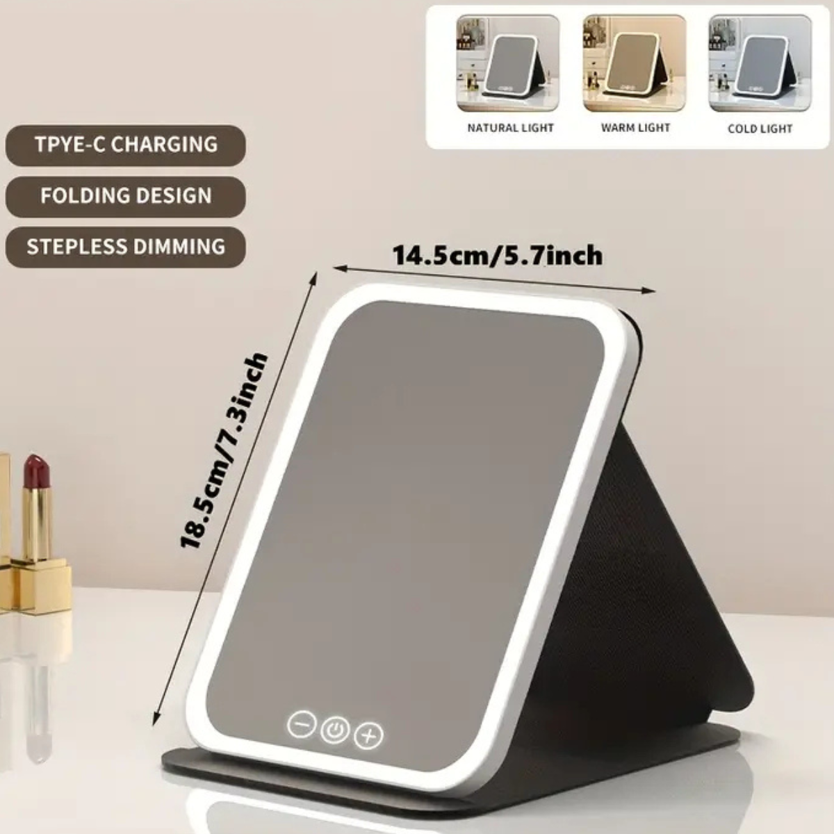 Portable LED Makeup Mirror