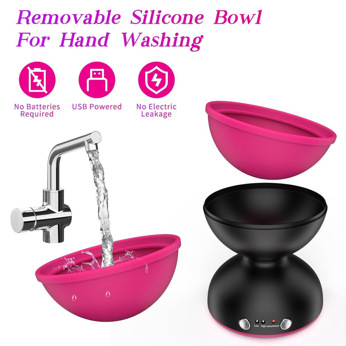 Portable Electric Makeup Brush Cleaner Machine