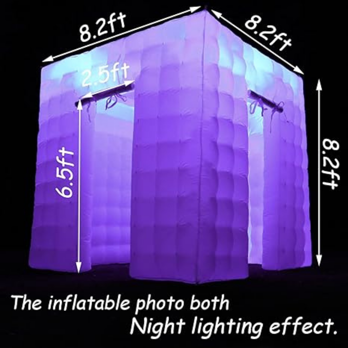 Portable Inflatable LED Photo Booth Tent with Air Blower