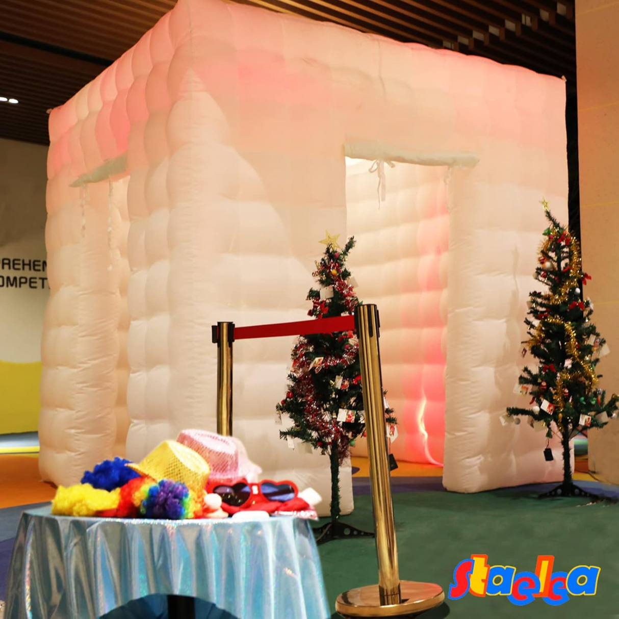 Portable Inflatable LED Photo Booth Tent with Air Blower