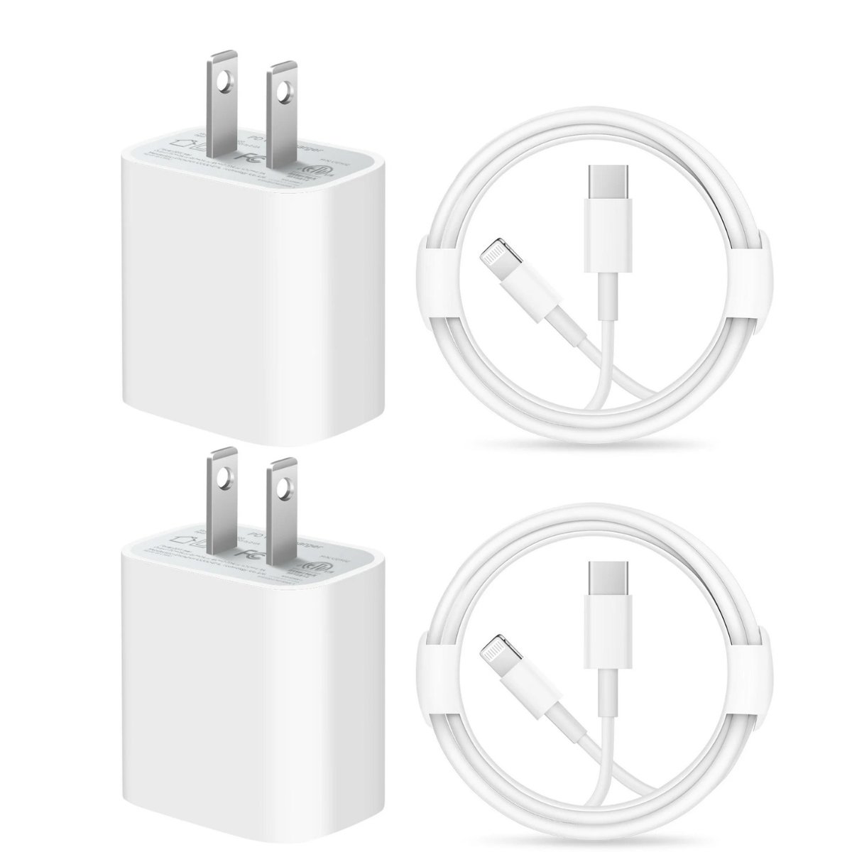 ROMITAZ 2pack Fast Wall Charger Cable USB Type C