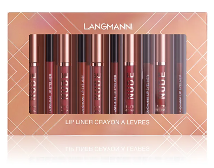 12 pcs Matte Liquid Lipstick And Lip Liner Pens Makeup Set
