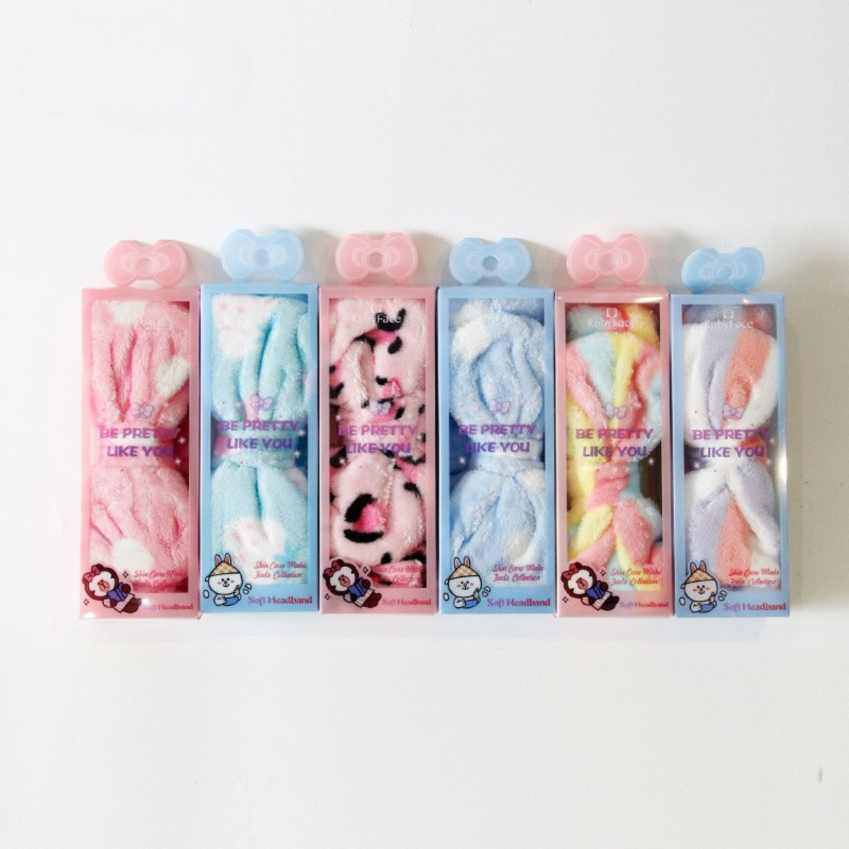 Soft Headband Coral Fleece Bow End Hair Tie