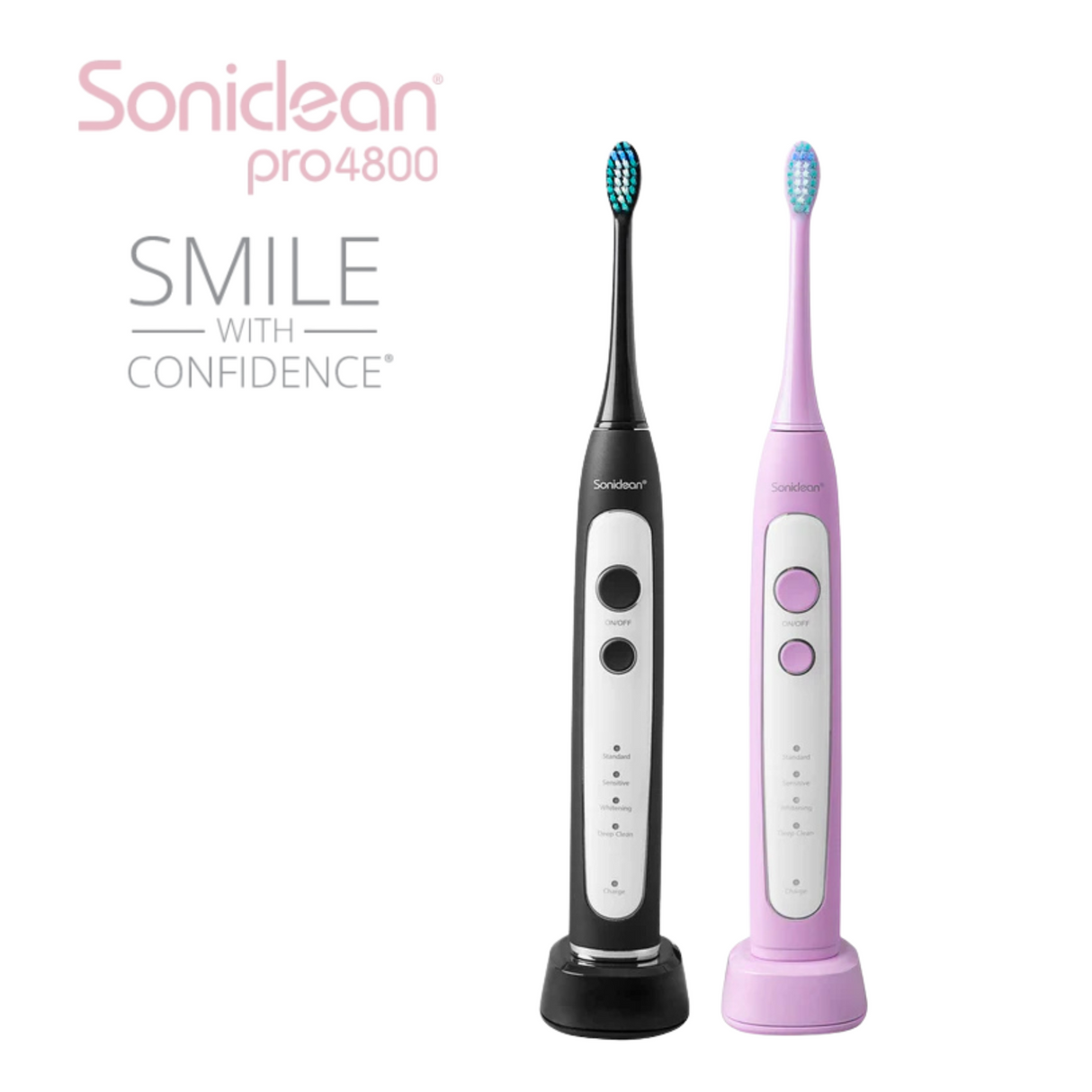 Soniclean Pro 4800 Rechargeable Toothbrush with 12 Brush Heads