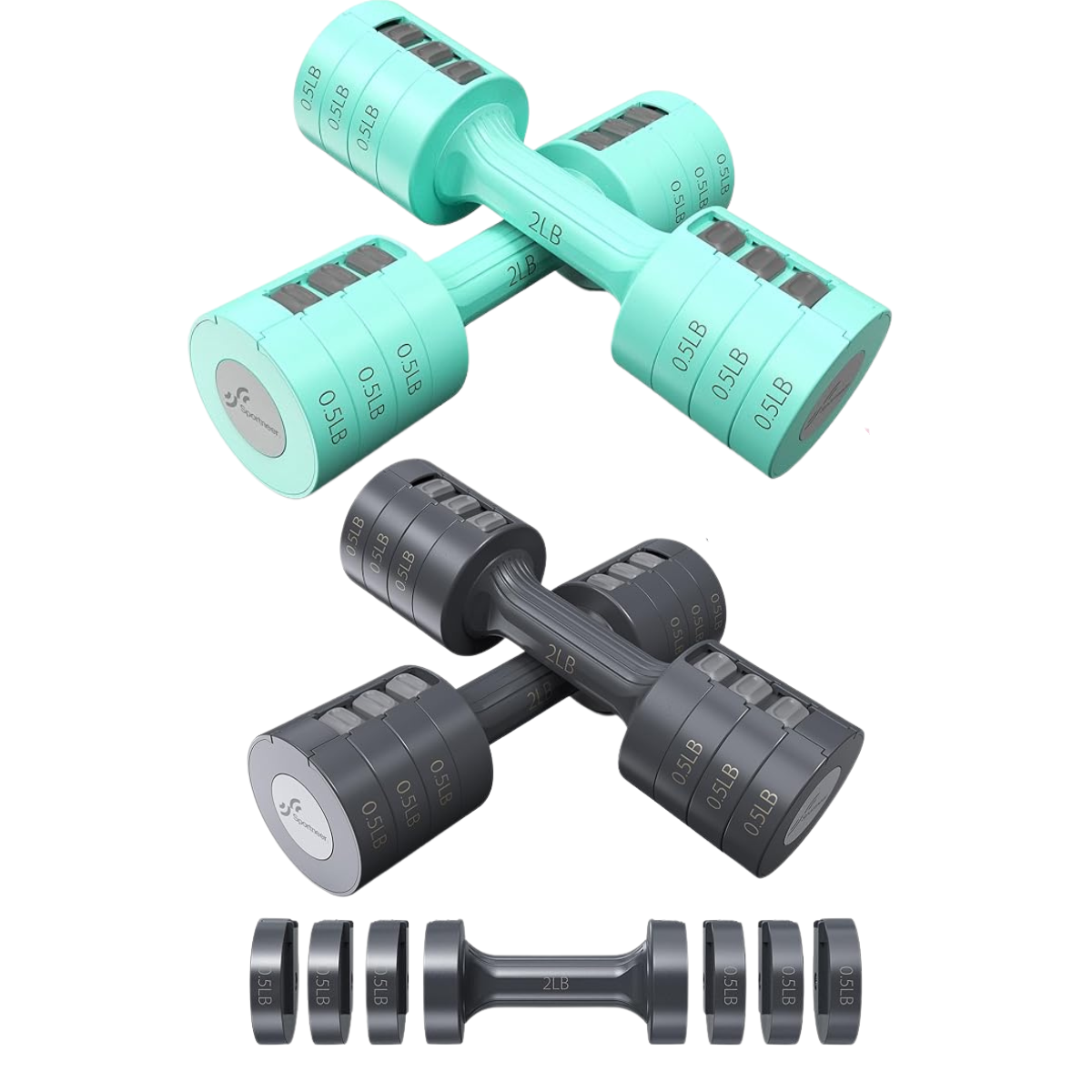 Sportneer Adjustable Dumbbells Hand Weights Set