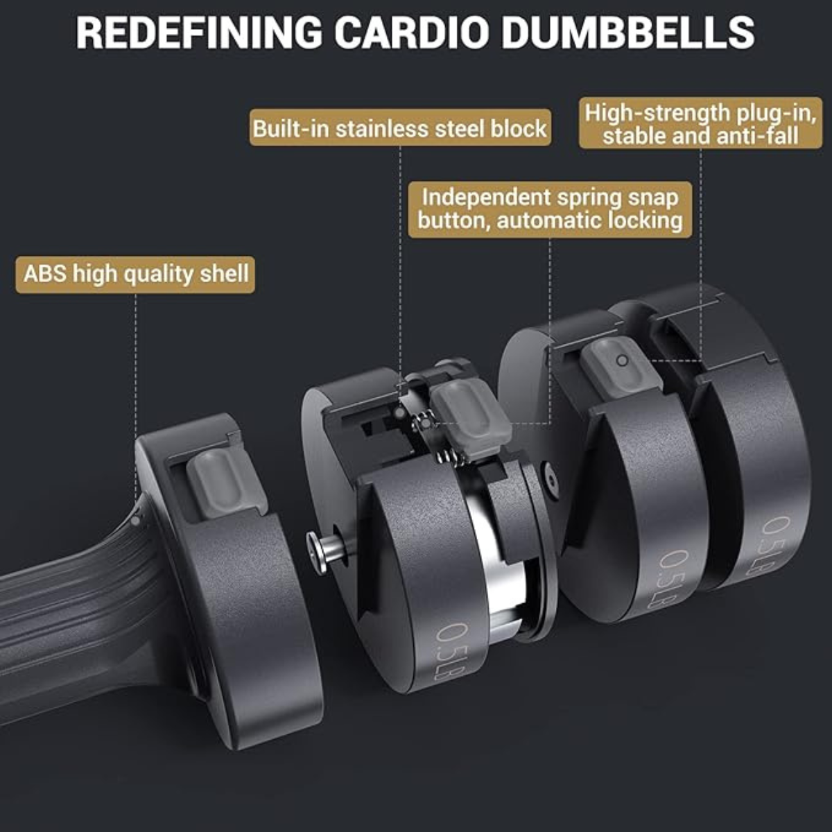 Sportneer Adjustable Dumbbells Hand Weights Set