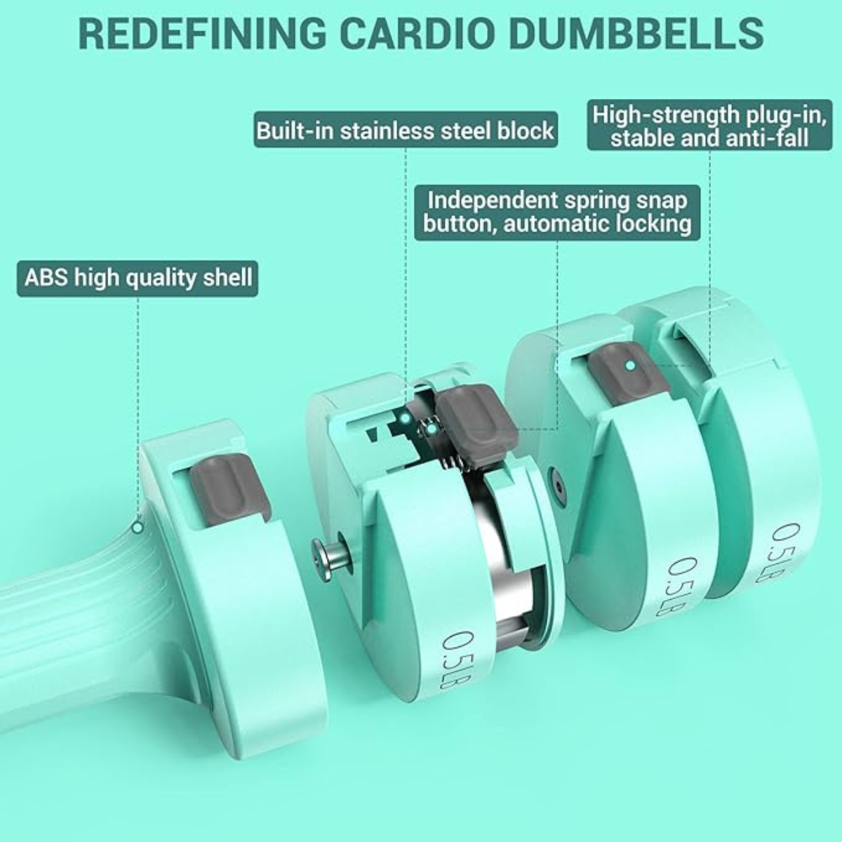 Sportneer Adjustable Dumbbells Hand Weights Set
