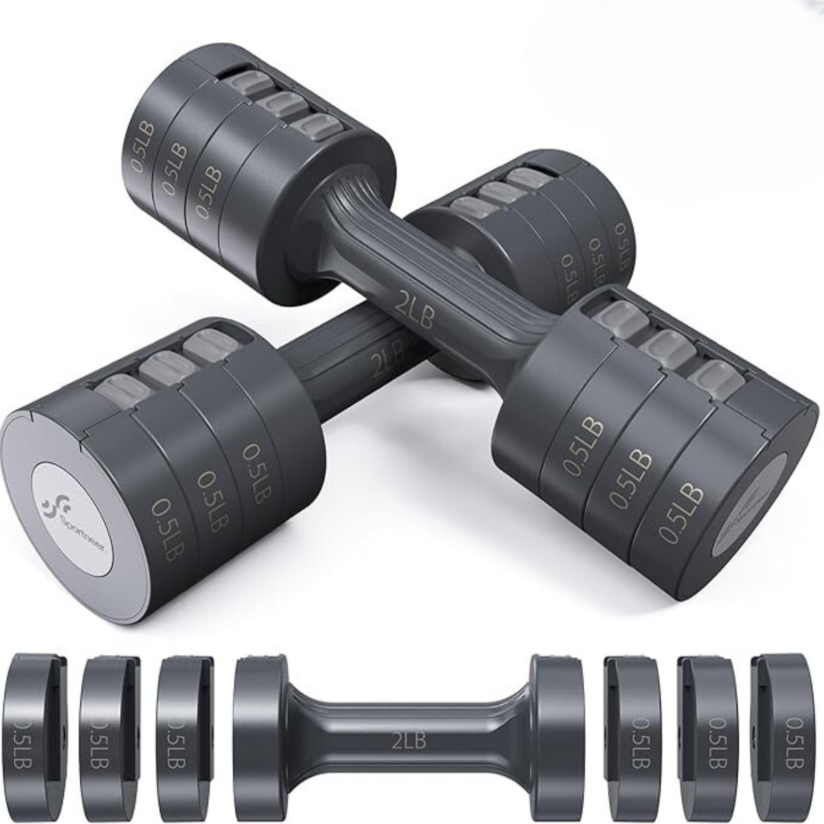 Sportneer Adjustable Dumbbells Hand Weights Set