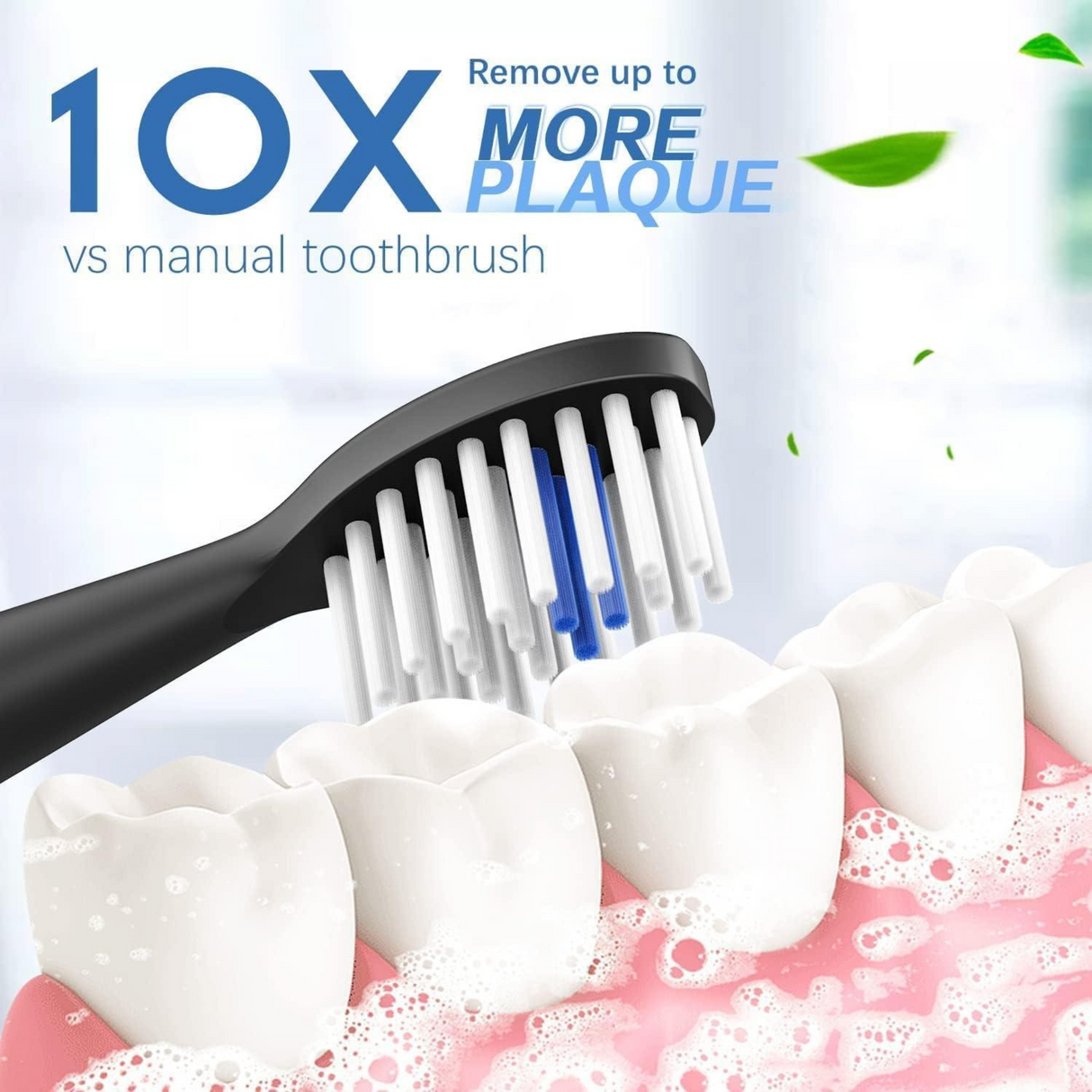 Szong Sonic Electric Toothbrush with 4 Pack of Brush Heads