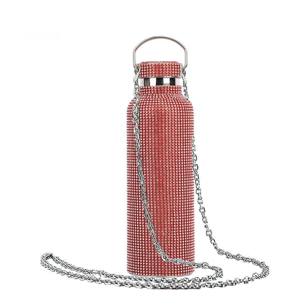 Sparkling Diamond Stainless Steel Insulated Tumbler with Chain