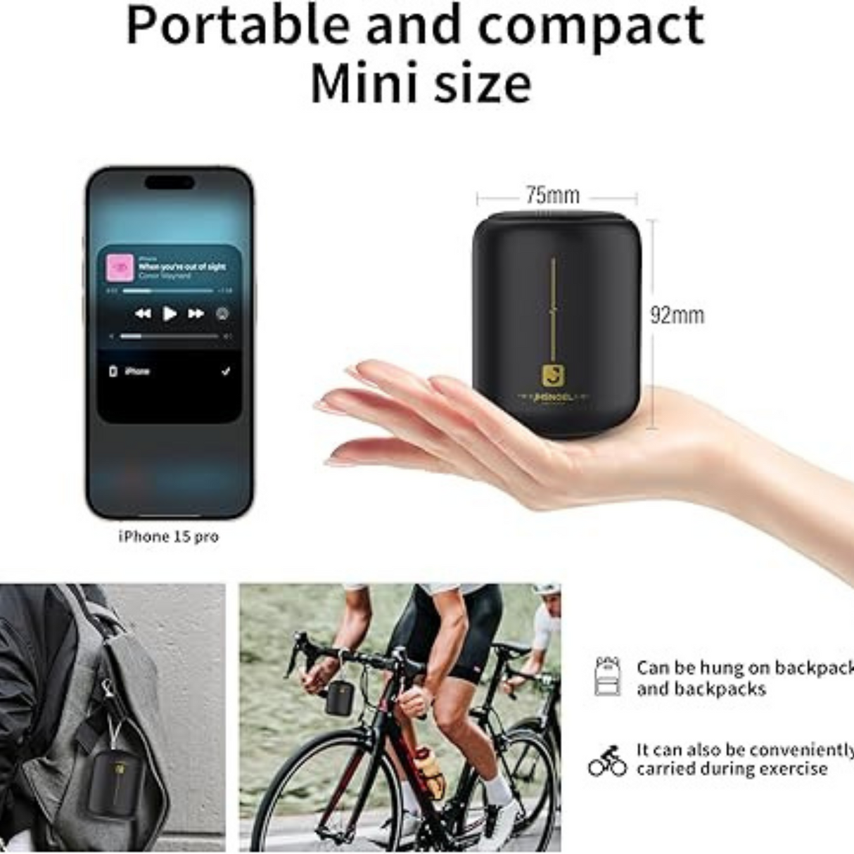 IPX7 Waterproof Wireless Bluetooth Speaker with HD Sound