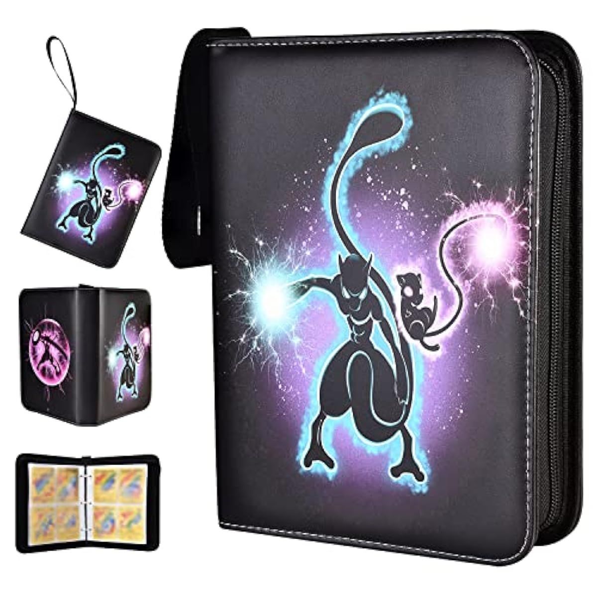 Mewtwo and Mew Pokemon Binder