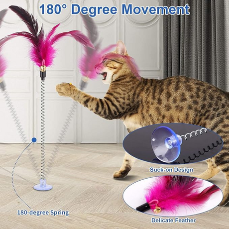 FiGoal Realistic Moving Fish Flopping Interactive Cat Toy Set