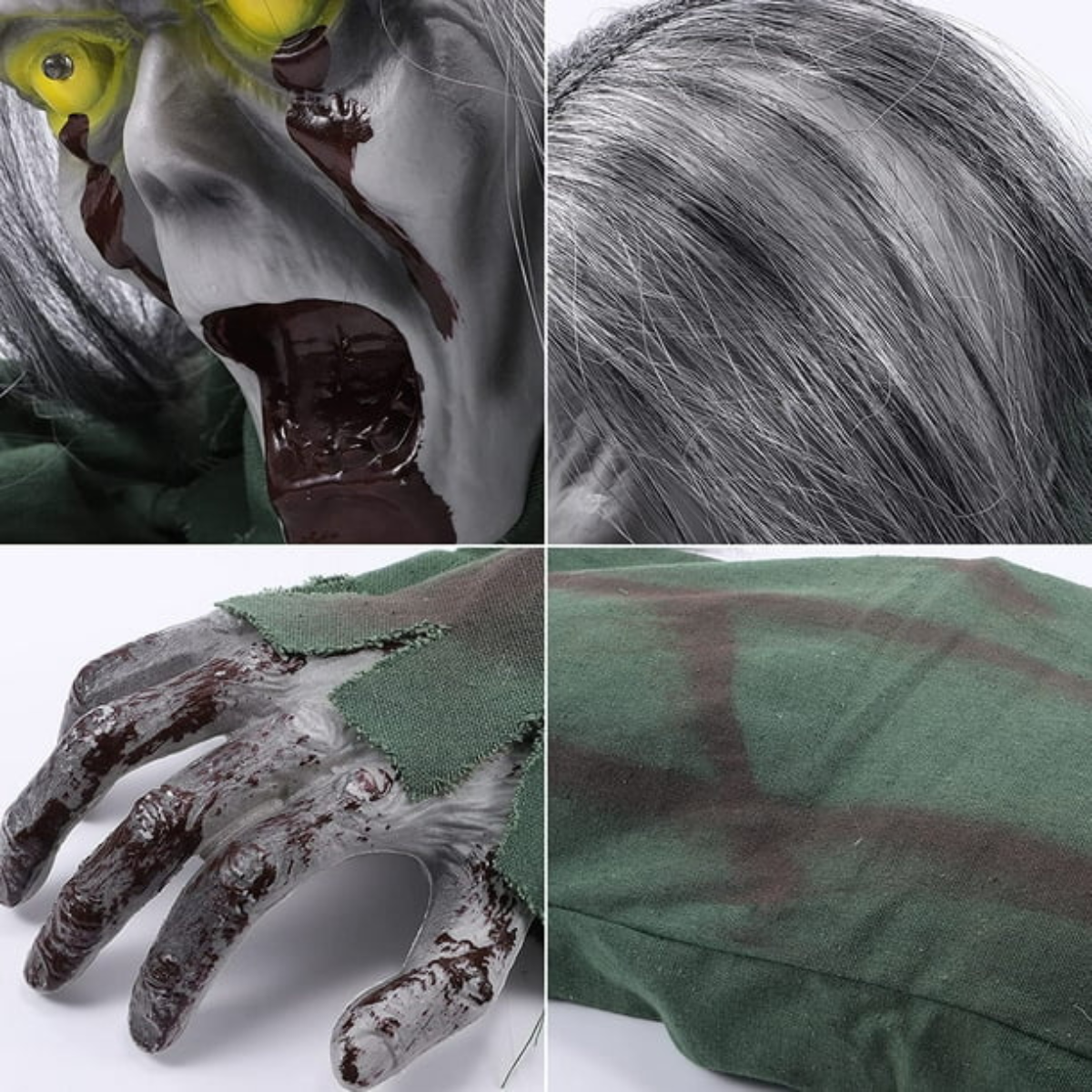 Halloween Crawling Ghost with Horror Sound and Glowing Eyes