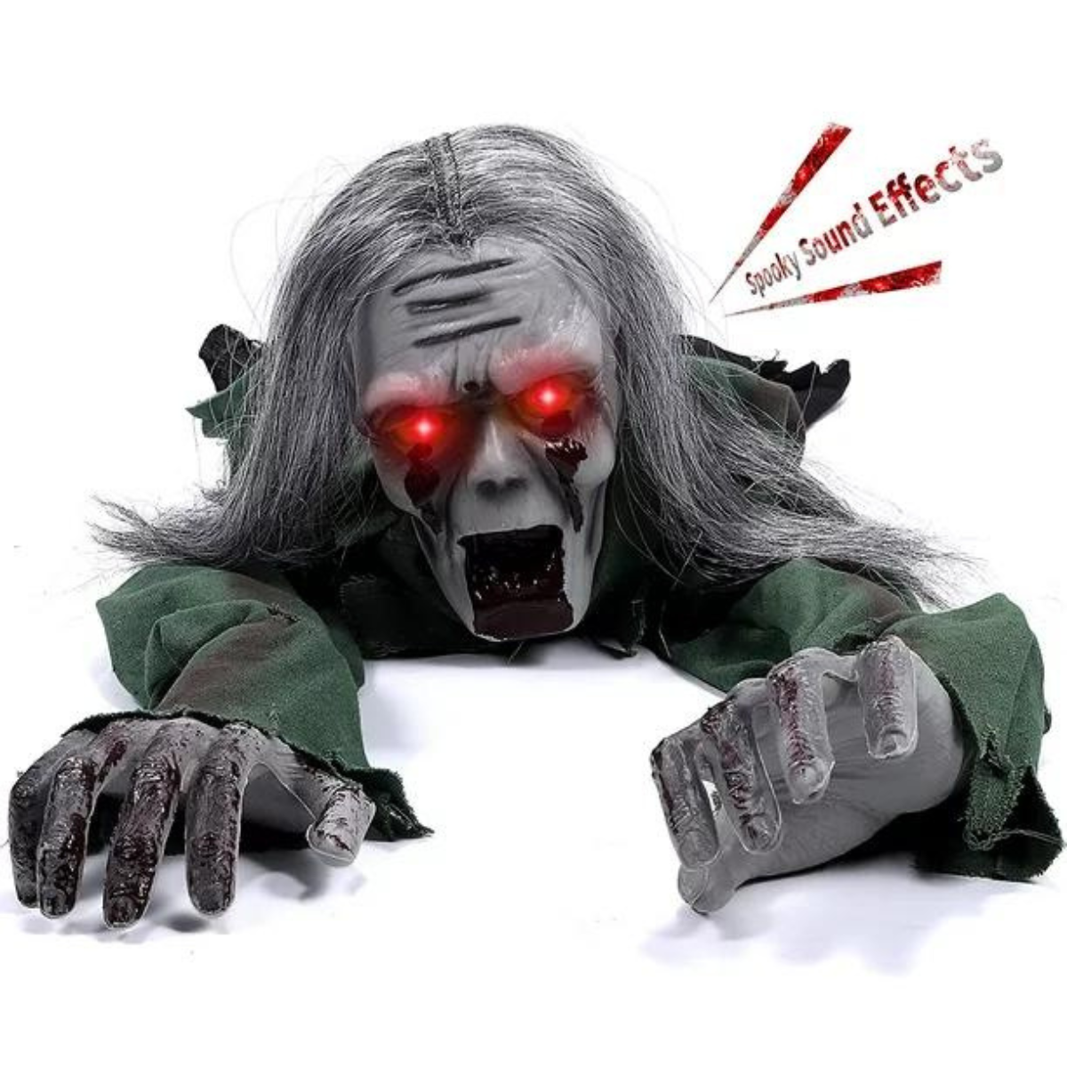Halloween Crawling Ghost with Horror Sound and Glowing Eyes