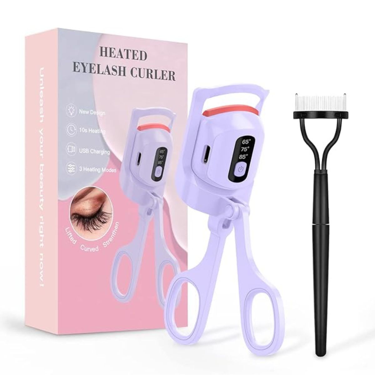 Heated Eyelash Curlers USB Rechargeable