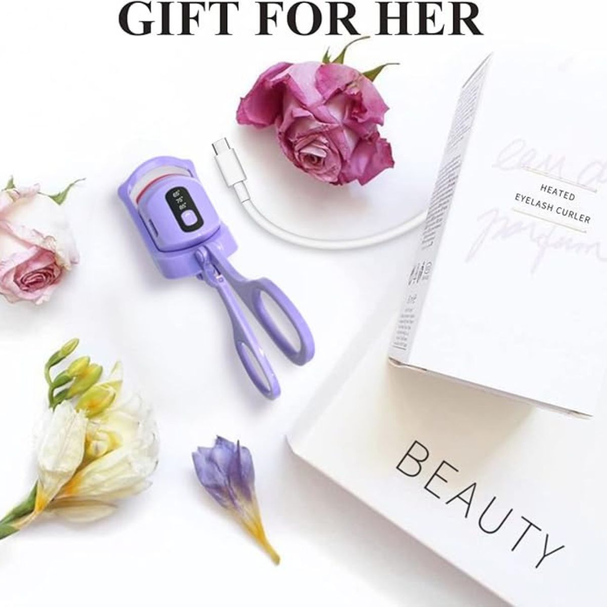 Heated Eyelash Curlers USB Rechargeable