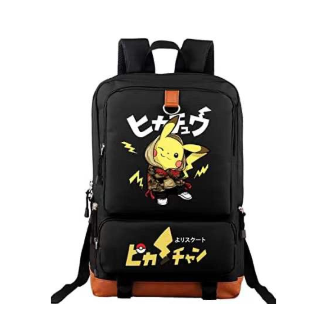Pikachu Backpack School Bag Laptop Rucksack