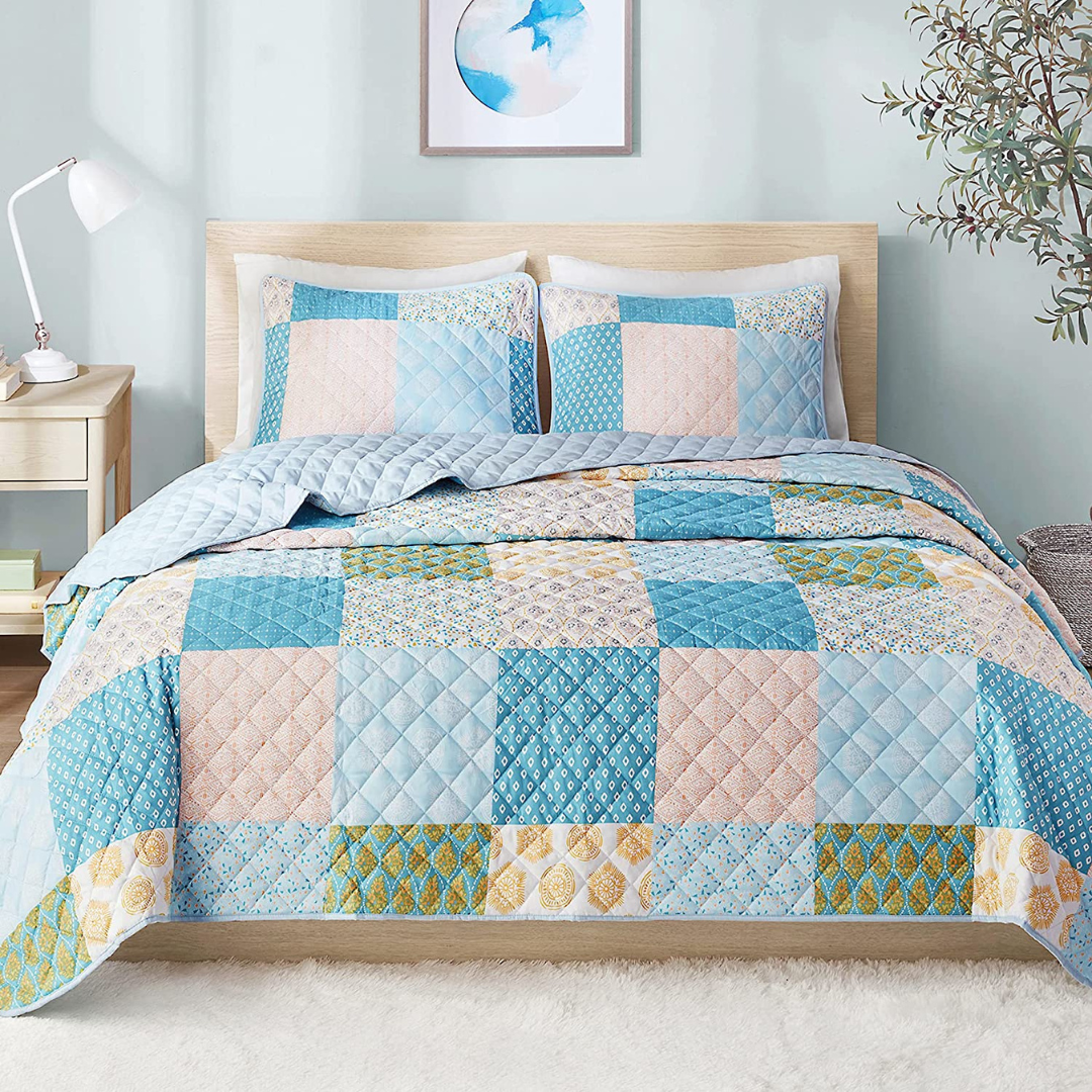 Hyde Lane Bedspread Quilt Set Emy Boho Patchwork