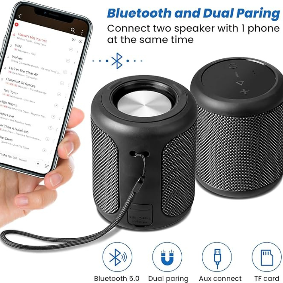 Wesdar K208 Portable Wireless Bluetooth Speaker IPX5 Waterproof