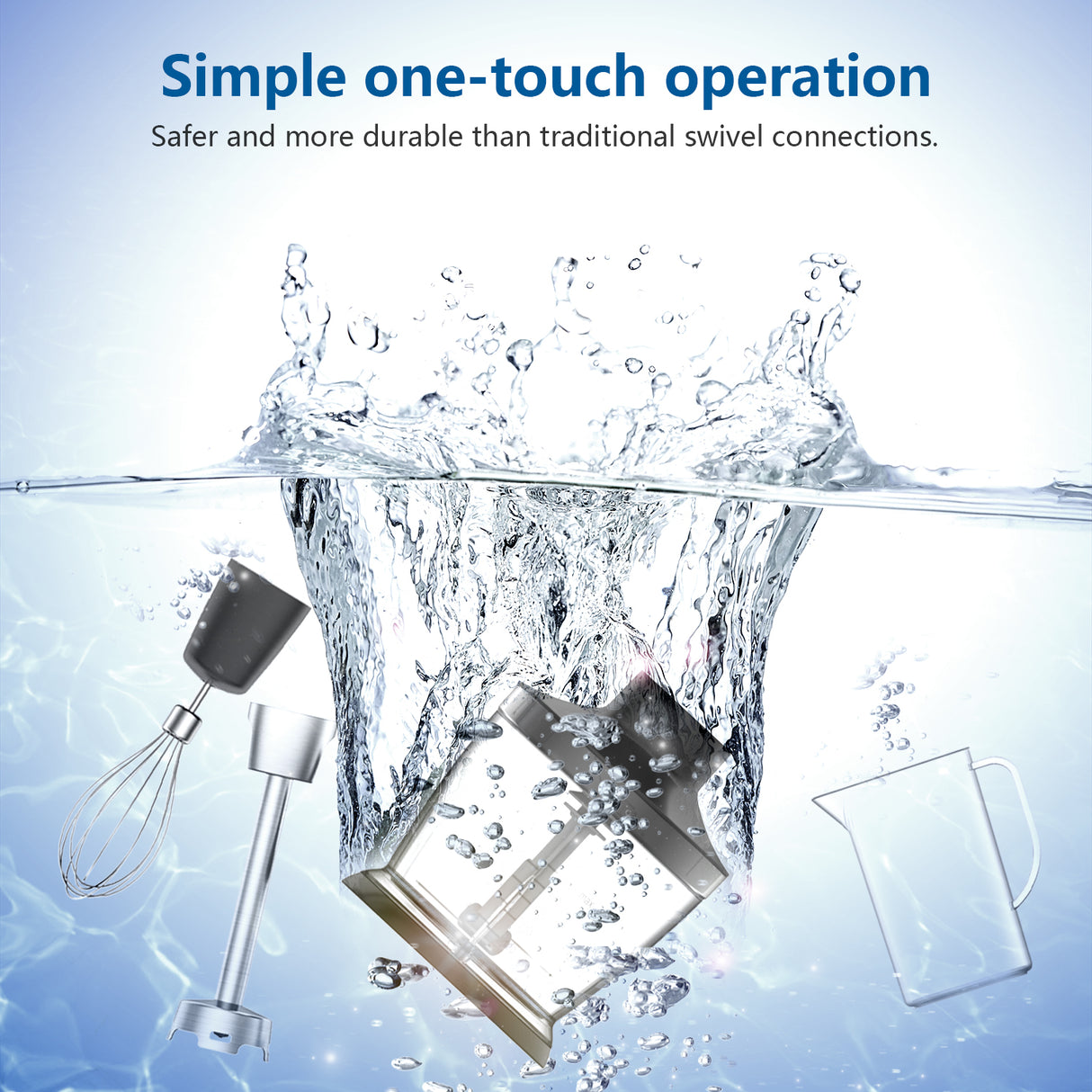 Elechomes 4 in 1 Multi Use Hand Blender Model HB106 (OPEN Box Condition)