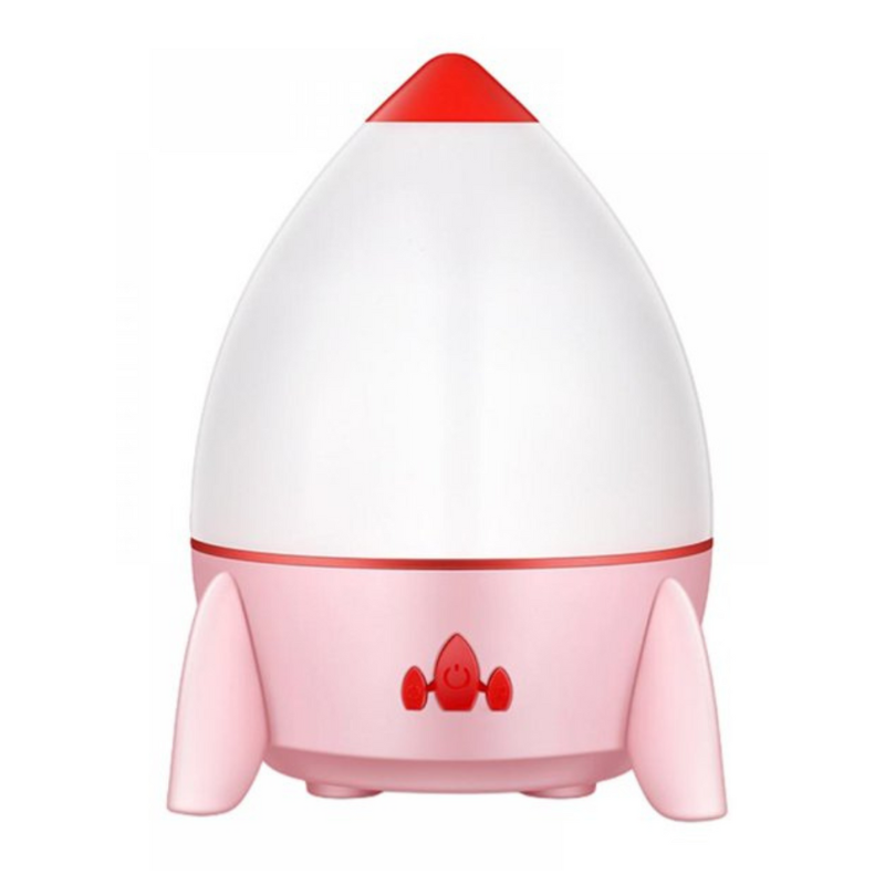 Small Pink Rocket Projection Lamp Dream Starry Sky USB Charging Night Light