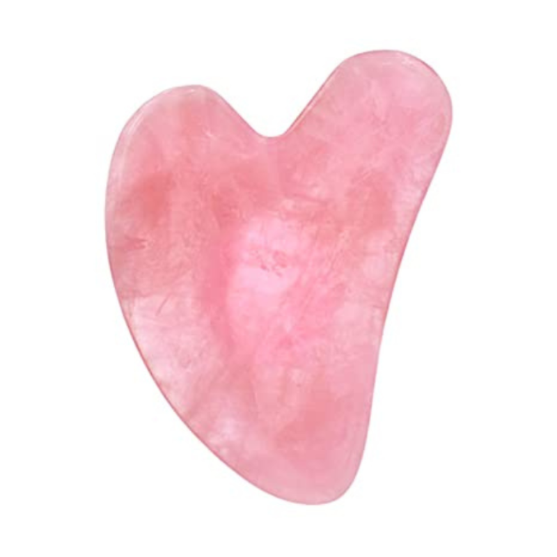 Gua Sha Stone Facial Tool Natural Rose Quartz for Body Face Neck and Eye
