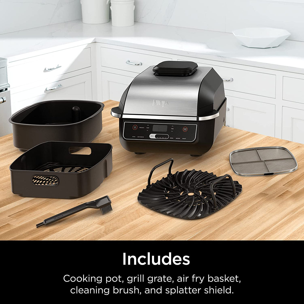Ninja Foodi Smart XL 6-in-1 Indoor Grill with Air Fry, Roast, Bake, Broil, & Dehydrate