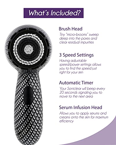 Michael Todd Beauty - Soniclear – 3-Speed Powered Exfoliating Face Brush