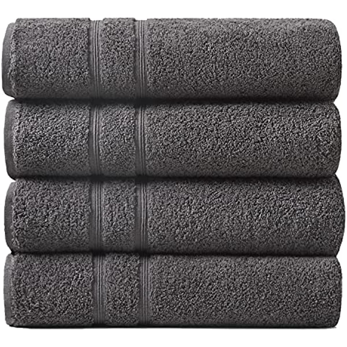 Degrees of Comfort Luxury Bath Towels 4 Piece Set 100% Turkish Cotton