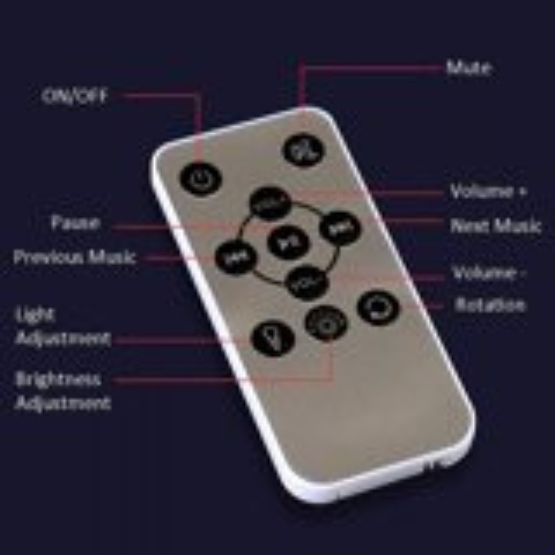 Small Pink Rocket Projection Lamp Dream Starry Sky USB Charging Night Light