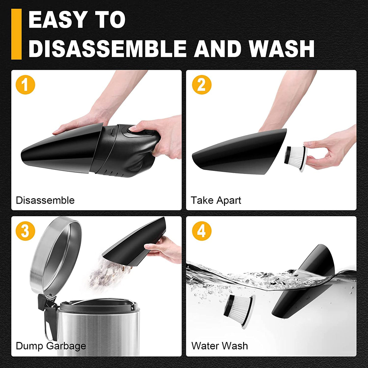 Portable Handheld Corded Car Vacuum