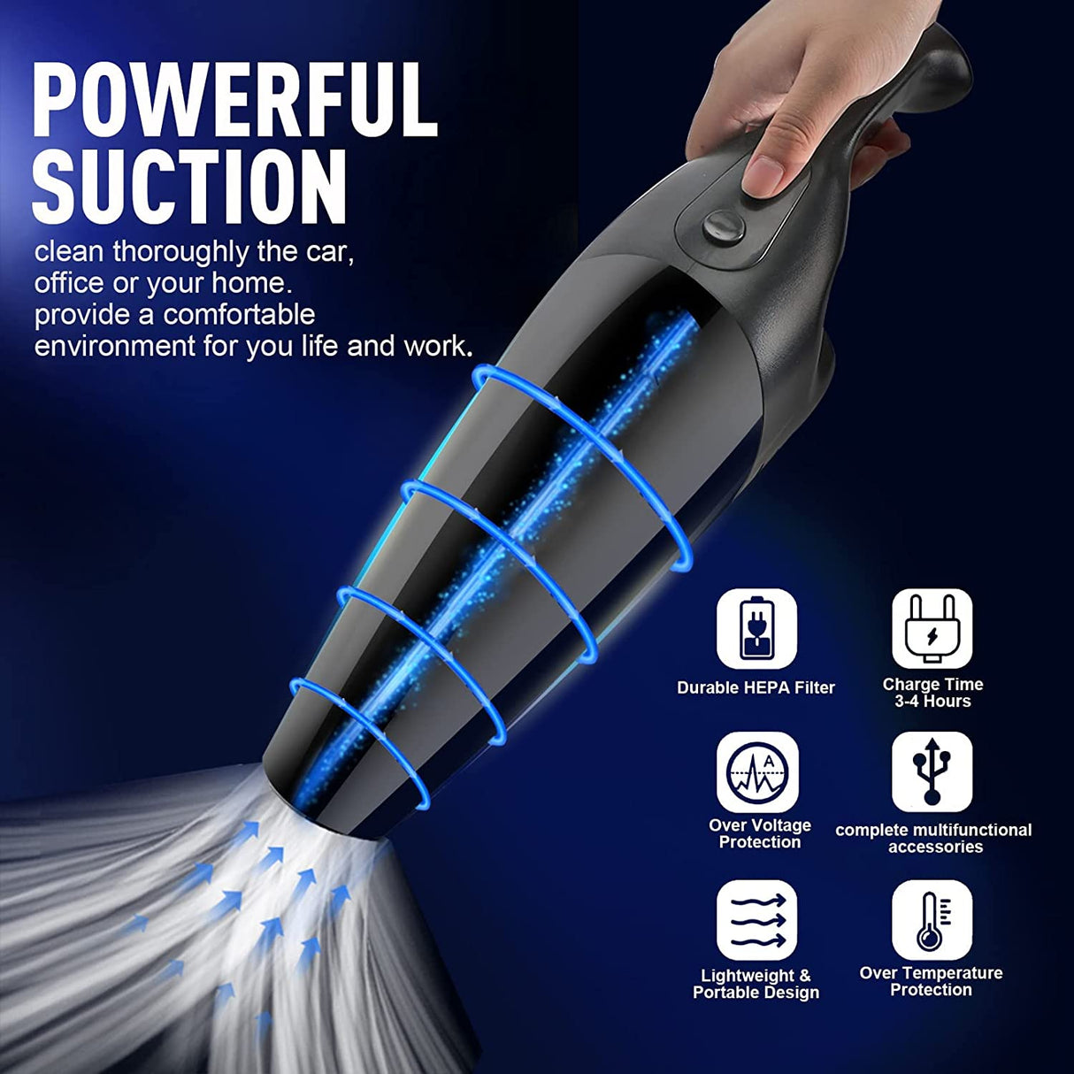 Portable Handheld Corded Car Vacuum